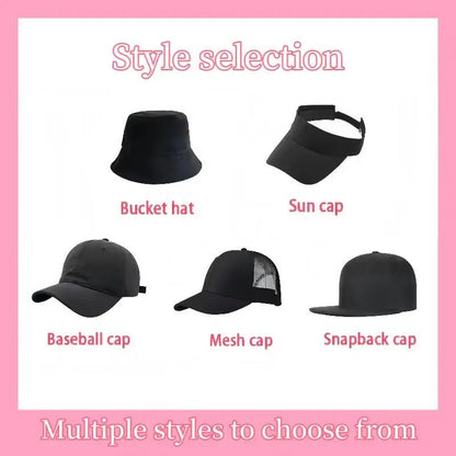 Boné de beisebol com logotipo personalizado com o mesmo design para homens e mulheres impressão de imagem DIY bordado 3D personalizado atacado