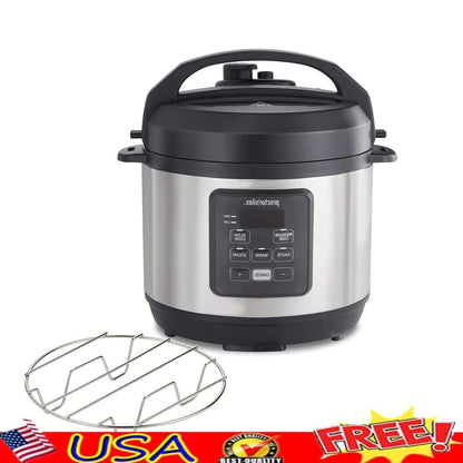 Panela de Pressão Elétrica 4 em 1 Multifuncional Cozimento Lento a Vapor Salteado Panela de Arroz Aço Inox Antiaderente 2,8 Litros Eletrodoméstico de Cozinha