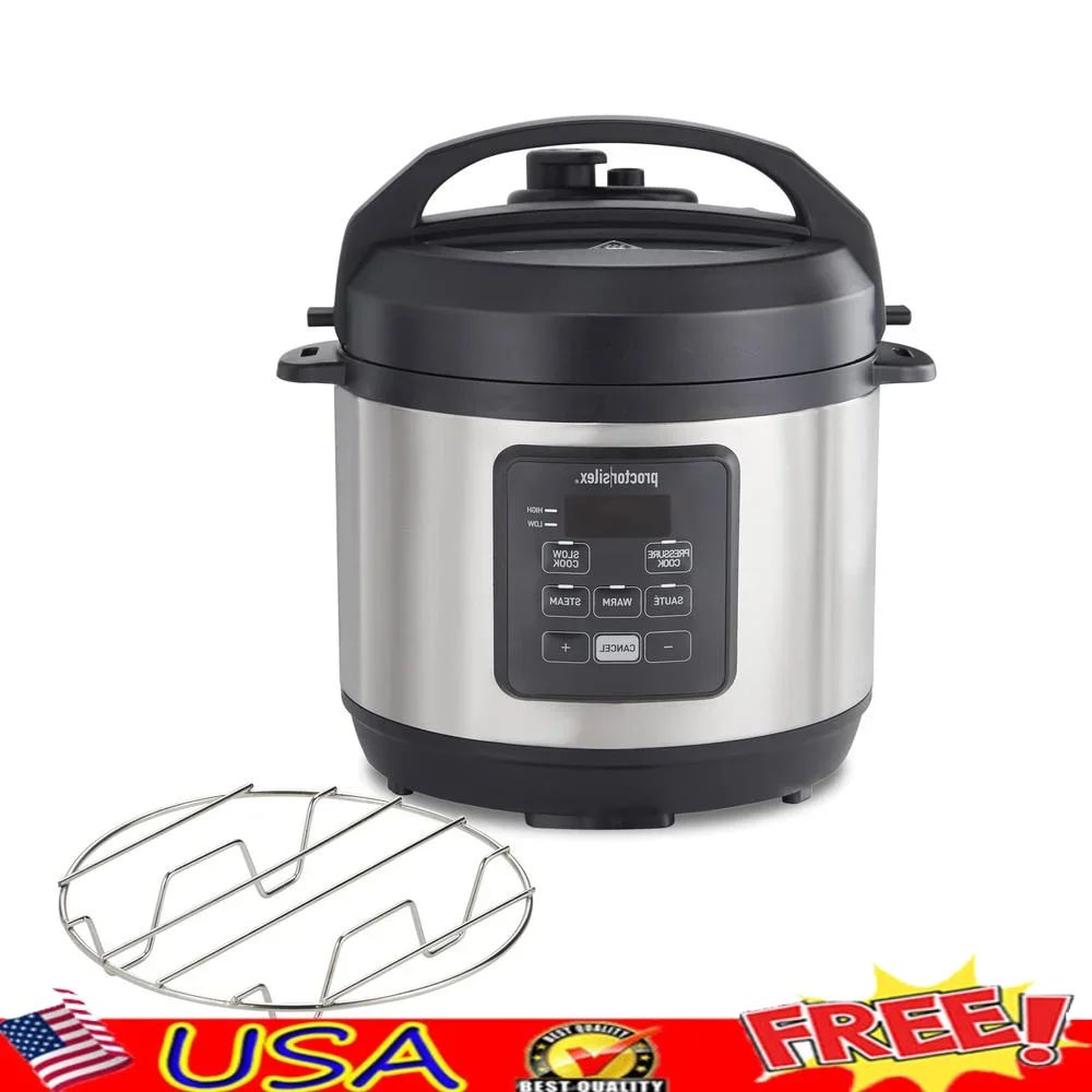 Panela de Pressão Elétrica 4 em 1 Multifuncional Cozimento Lento a Vapor Salteado Panela de Arroz Aço Inox Antiaderente 2,8 Litros Eletrodoméstico de Cozinha