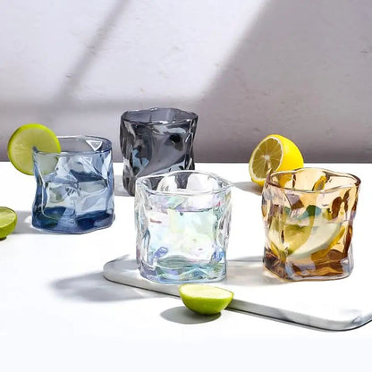 Copo de uísque cinza-fumaça 190ml, copo Old Fashioned de base pesada, conjunto de presente para bar, caneca de cerveja de cristal, direto da fábrica