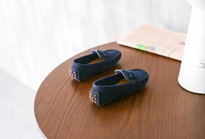 Children Loafers Shoes Boys Flat Sneakers Baby Kids Casual Shoes Toddler Girls Breathable Slip-on Shoes Soft Bottom Solid Color