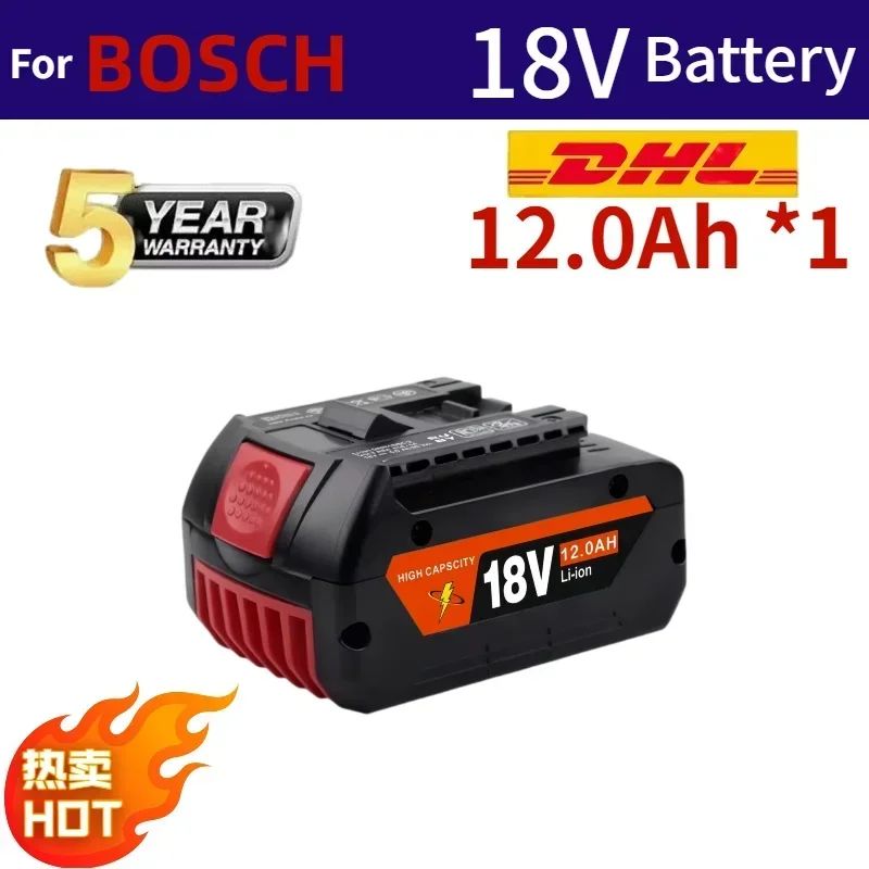 Para bateria Bosch Profissional 18V 12.0Ah, compatível com GBA GBH GSR GSB, bateria de substituição para BAT618 BAT609 BAT620