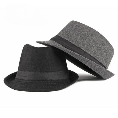 2025 Summer Unisex Classic Gatsby Style Straw Fedora Bucket Top Bowler Hats for Elegant Wedding Party Church Stage Black