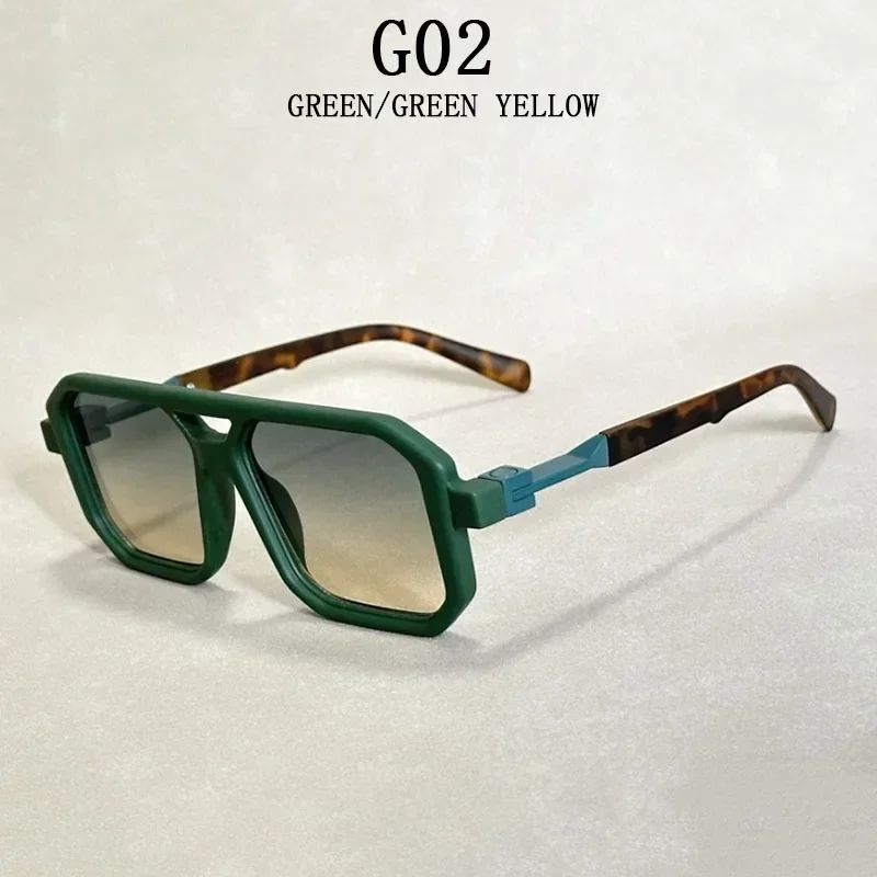Óculos de Sol Vintage 2025 Proteção Solar Masculinos Quadrados Estilo Retrô Femininos da Moda Gafas De Sol