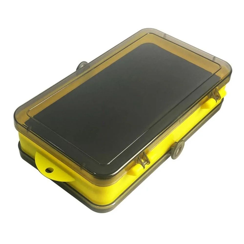 Caixa de isca dividida dupla face portátil Iscas para pesca Jig Head anzóis iscas macias equipamento de pesca acessórios de armazenamento