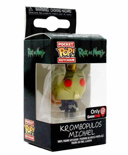 Funko Pop NEW Rick and Morty TINKLES MR. POOPY Keychains Vinyl Figure Keychain Krombopulos Pickle Rick Pocket Pop Keychain Toy