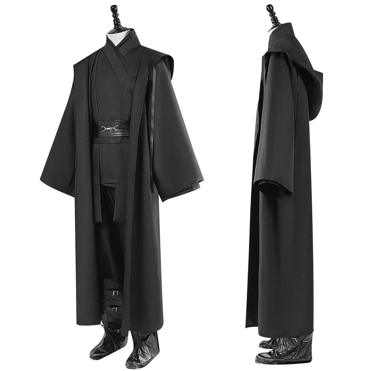 Obi Wan Kenobi Jedi Warrior Cosplay Costume Adult Kids Unisex Cloak Friar Uniform Robe Full Set Halloween Carnival Outfits