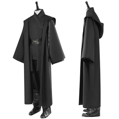 Obi Wan Kenobi Jedi Warrior Cosplay Costume Adult Kids Unisex Cloak Friar Uniform Robe Full Set Halloween Carnival Outfits