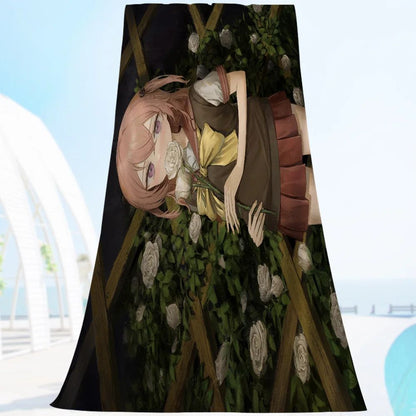 My Dress Up Darling Cartoon Beach Towel Cute Kawaii Room Decor Bath Girls Children Hand Towels For Bathroom Shower