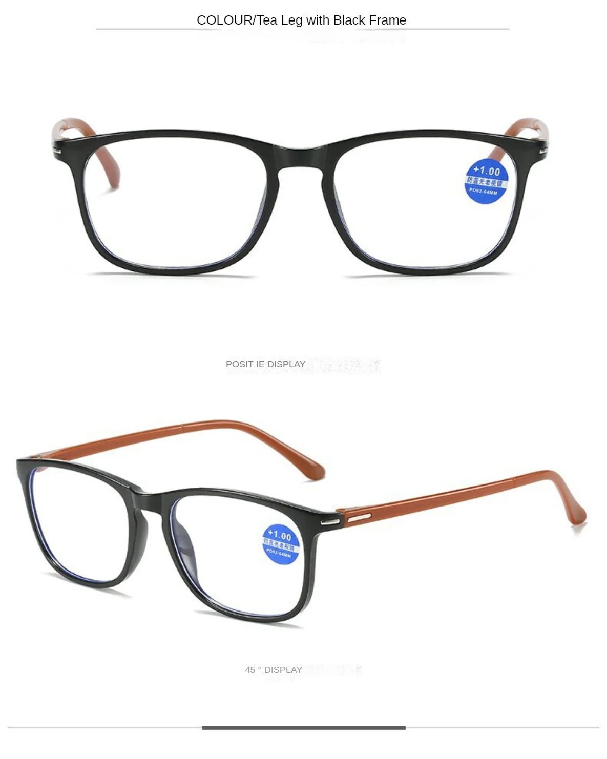 Presbyopia Eyeglasses for Man and Woman Unisex Comfortable Eyewear Ultra Lightweight Anti Blue Light Blocking HD Reading Glasses