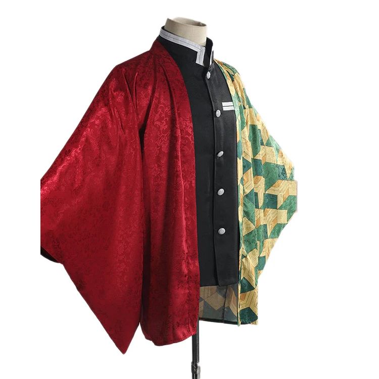 Kamado Tanjirou Brocade Cosplay Cape Kochou Shinobu Rengoku Kyoujurou Tomioka Giyuu Haori Yukata Casual Kimono Cloak