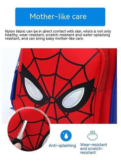 Aoger Anime Spiderman Design Backpack Frozen Cars Printing Boys Primary Children School Bag Kids Kindergarten Backpack Travel
