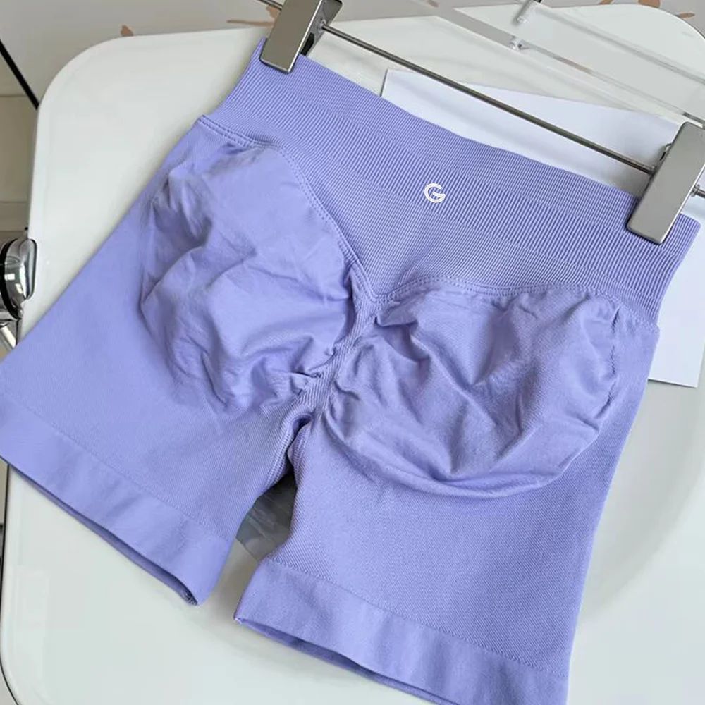 2025 Autumn New Women's Cotton Thread Elastic Yoga Sports Shopping Shorts Versatile