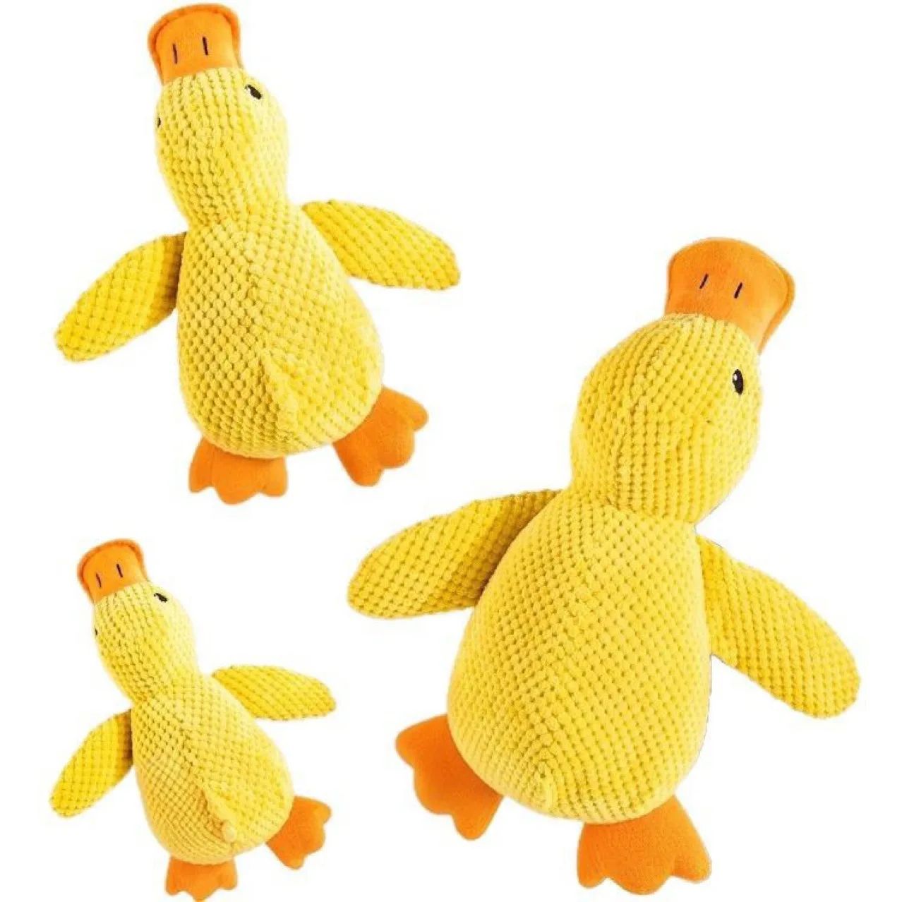 Brinquedo para Cão de Estimação Interativo Resistente a Mordidas Indestrutível Anti-Mastigação com Som de Pato para Aliviar o Estresse