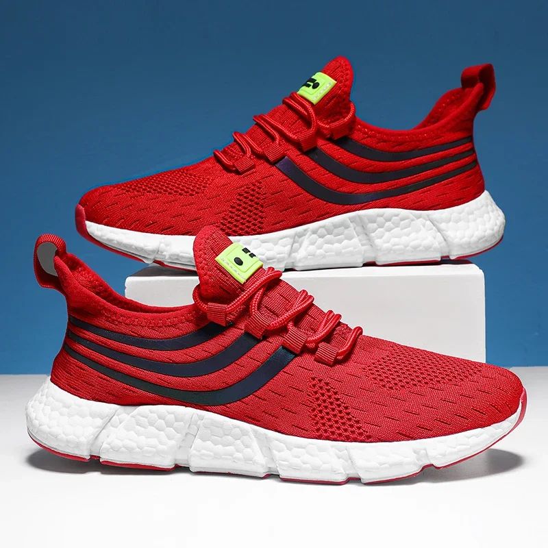 Men’s Sneakers Comfortable Breathable Platform Shoes Summer Man Running Shoes Breathable Comfortable Fashion Walking Sneakers