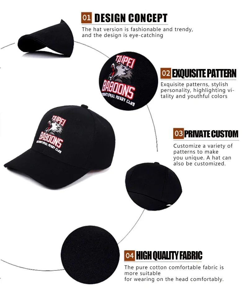 Baseball Cap Men Anime Fairy Tail Fashion Caps Hats for Logo Asquette Homme Dad Hat for Men Trucker Cap
