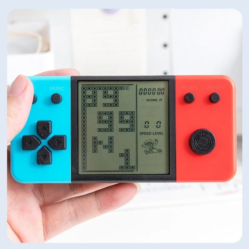 Pocket Tetris Handheld Game Console Retro Electronic Game Player Portable Stress Relief Toy