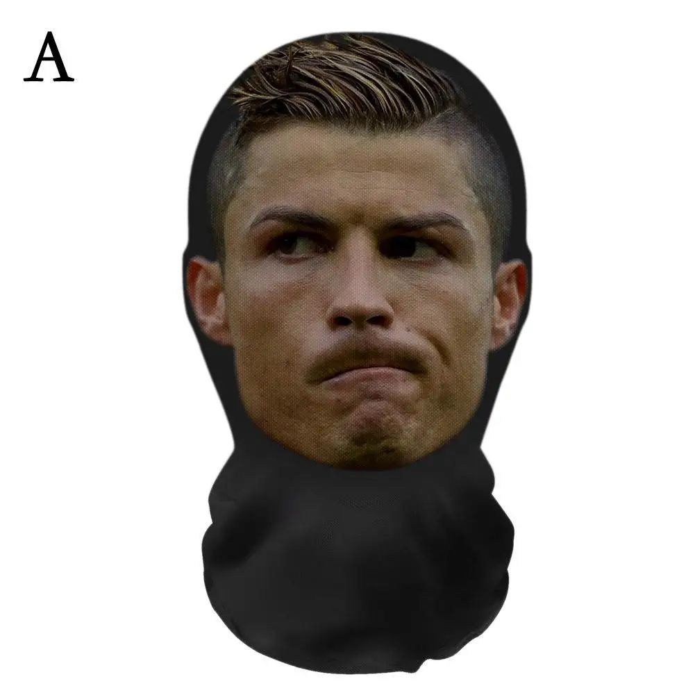 Full Face Mask for Halloween Cosplay Party Balaclava with Celebrity Face Mesh Visualized Elastic Headwear Christmas Gifts