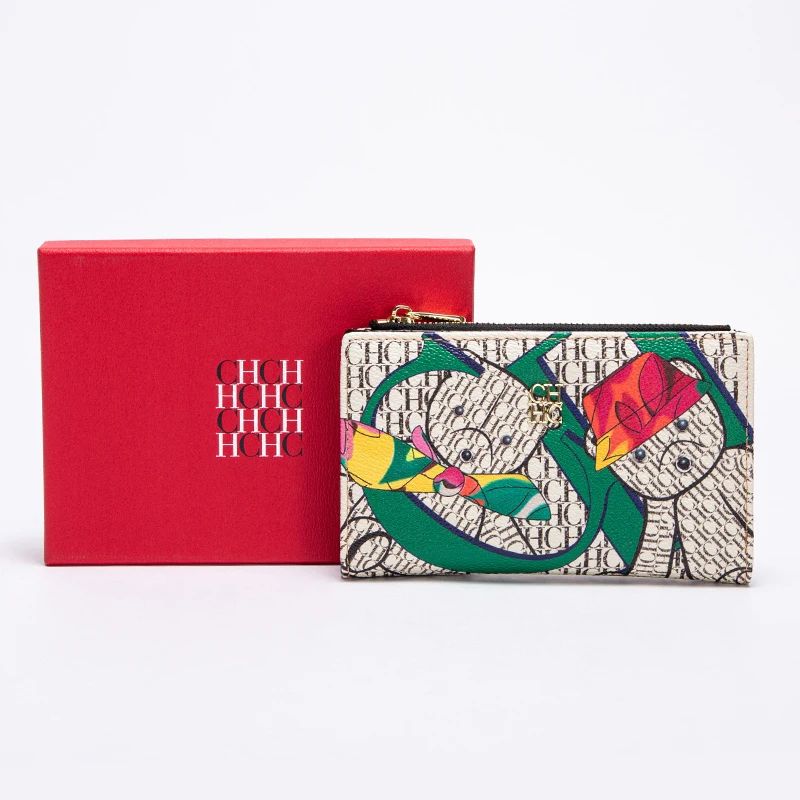 Printed Women's Long Wallet Luxury Brand Retro Classic PVC Material 2025 New Fashionable Simple Card Bag