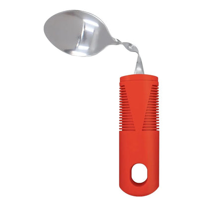 Conjunto de Talheres Adaptáveis de 4 Peças Leves, Garfos e Colheres Flexíveis, Talheres Ergonômicos de Fácil Aderência para Idosos, Ideal para Alimentação de Pessoas com Demência e Alzheimer