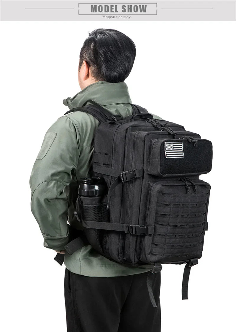 25L/45L Tactical Backpack for Women/men Laser Cut Molle survival Daypack School Bag Gym Rucksack with Dual Cup Holder