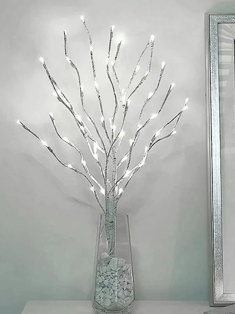 1 PC White Birch Branch Light LED Festive Lights Battery Operated For Christmas Party Wedding Decoration Twig Outdoor Lights