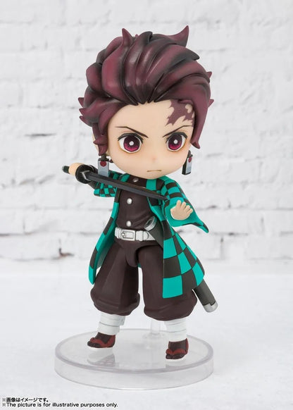 Em Estoque Original Bandai Figuarts Mini Demon Slayer Blade Fornalha Porta Anime Figura Q Versão Bonito Modelo Brinquedos