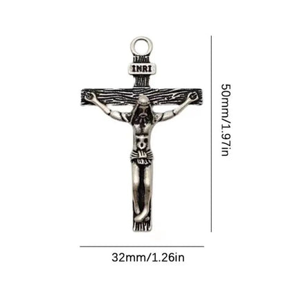 Novo Colar Religioso de Cruz de Jesus para Homens, Moda, Cor Dourada, Pingente de Cruz com Corrente, Joias de Presente para Homens e Mulheres