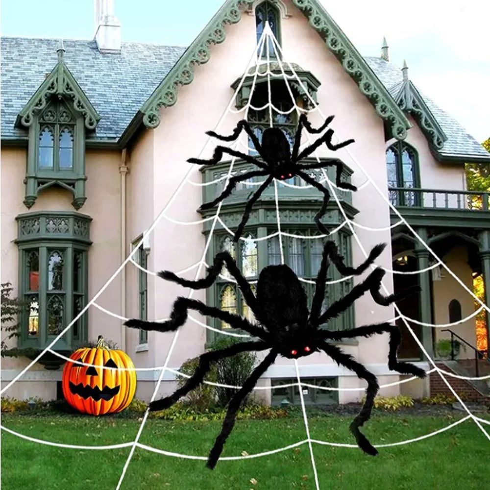 Spider Halloween Decoration Home Supplies Outdoor Yard/garden Decor Haunted House Spider Hallowen Day of The Dead Props Scream