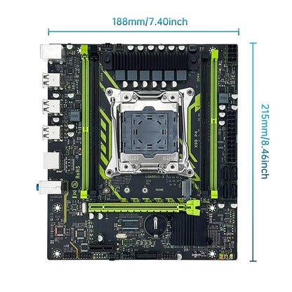 Conjunto de placa-mãe SOYO X99 com CPU Intel Xeon E5 2650 V4 e memória RAM DDR4 de canal duplo 16Gx1 2133MHz para componentes de computador gamer