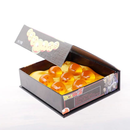 3,5cm 1:1 Bola de Resina 7 Peças / Conjunto Brinquedos de Bonecos de Ação Coleção de Pedidos Shenron Modelo de Anime Presente de Natal