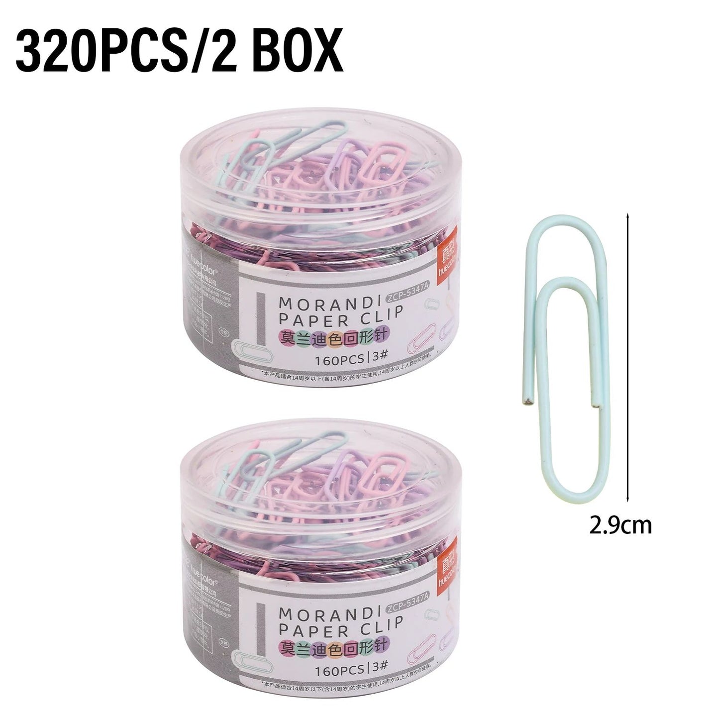 Portable Mini Color Paper Clips Metal Paperclips Binder For Paper Text Photo Cards Marking Clips Home Office Stationery