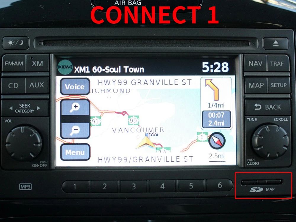 2022 Connect 1 LCN1 V12 Memory SD Card Update Europe UK Map Plug and Play for Nissan Qashqai Juke Note Car Sat Nav
