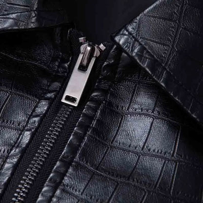 New Fashion Men's Spring Autumn Lapel Casual Pu Leather Loose Motorcycle Jacket