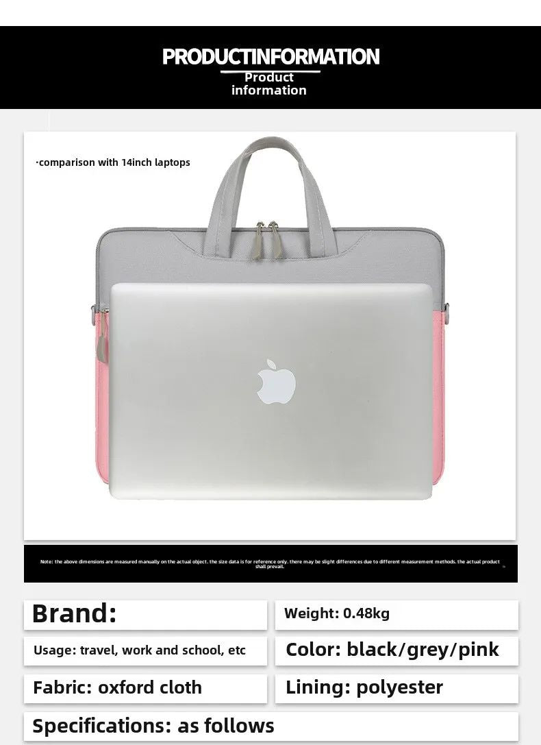 New Color Collision Laptop Bag Laptop Sleeve Computer Case for Macbook Case 13 14 15.6 Inch Macbook Air Lenovo Dell Huawei Cover