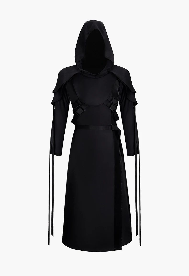 The Ghost Face Cosplay Costume Game Dead Daylight Role Play Uniform Halloween Carnival Party Outfit Men Women Medieval Costume