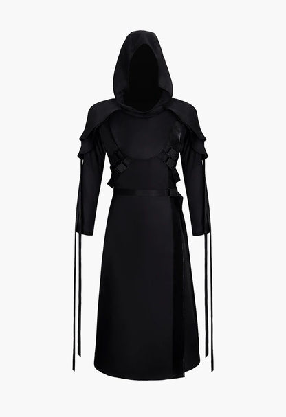 The Ghost Face Cosplay Costume Game Dead Daylight Role Play Uniform Halloween Carnival Party Outfit Men Women Medieval Costume