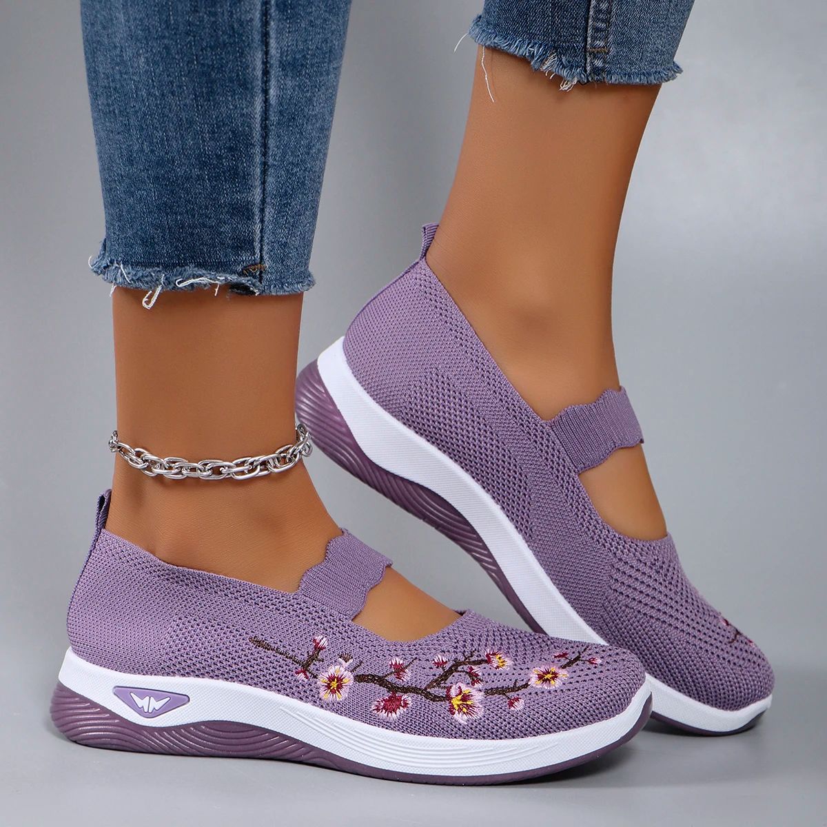 Women's Summer Casual Sneakers - Breathable Mesh Flats for All-Day Comfort