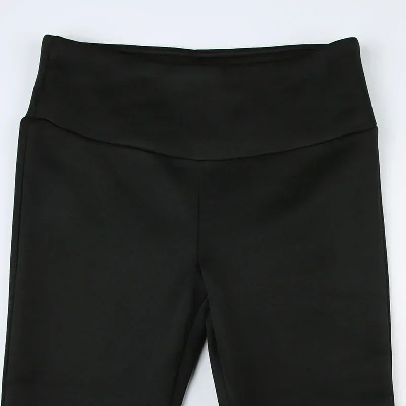 Casual Sexy Basic Solid Flare Pants Y2K Slim Low-Waisted Boot Cut Pants Women 2024 Autumn Spring Fashion Streetwear Lady