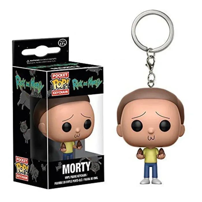 Funko Pop NEW Rick and Morty TINKLES MR. POOPY Keychains Vinyl Figure Keychain Krombopulos Pickle Rick Pocket Pop Keychain Toy