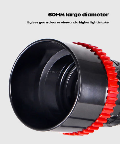 Telescópio Astronômico Profissional Monocular Potente HD Portátil para Observação da Lua, Espaço e Planetas - Presente para Crianças