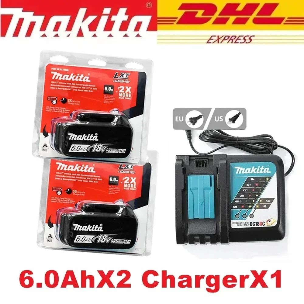 ??Bateria recarregável Makita 6.0Ah 18V 100% original para ferramentas elétricas Makita 18V BL1830 BL1830B BL1840 BL1840B BL1850 BL1850B