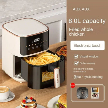 220V AUX Air Fryer and Oven Combo: Multifunctional, Fully Automatic, No Oil Technology, Easy-to-clean DD