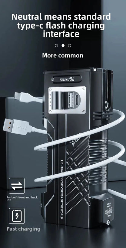 6000MAH 3000Lm Most Powerful LED Flashlight Rechargeable Torch Light Flashlight Tactical Lantern Long Shot Hand Lamp For Camping