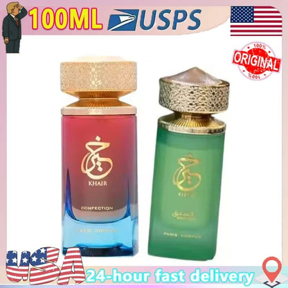 Perfume Sweet Candy Scent 100ml Khair Confection Paris Corner Eau de Parfum Para Homens Para Mulheres Embalagem Elegante Presentes de Fim de Ano