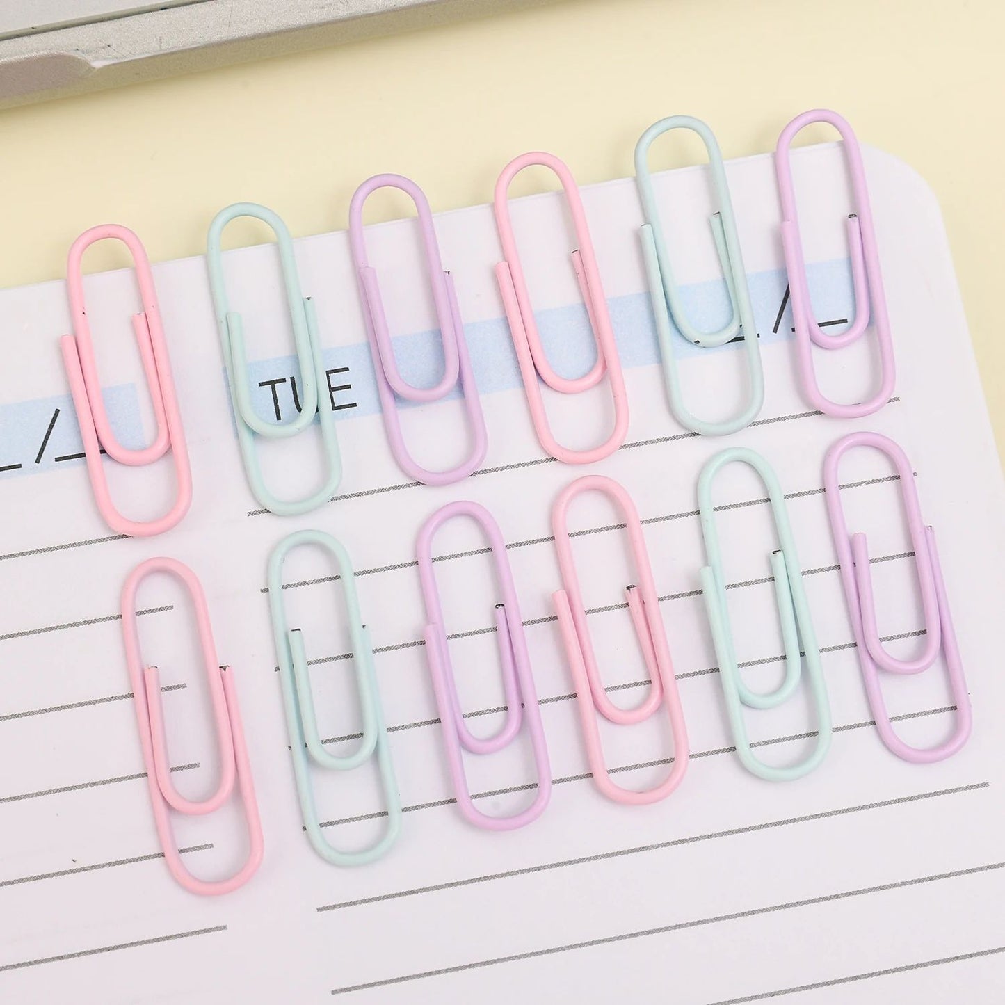 Portable Mini Color Paper Clips Metal Paperclips Binder For Paper Text Photo Cards Marking Clips Home Office Stationery