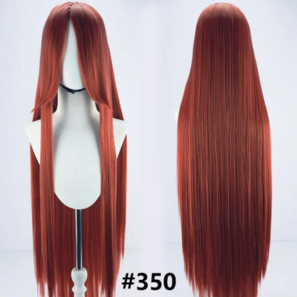 Perucas sintéticas de cabelo rosa com volume de ar, seda de cabelo macia de alta temperatura, cabelo a granel, peruca longa, cacheada, de ondas grandes, lisa, para Cosplay