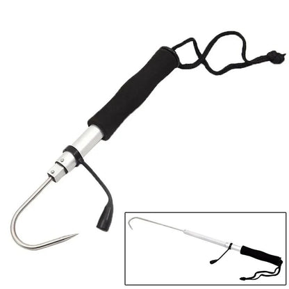 Anzol de Pesca no Gelo com Âncora, Aço Inoxidável, Telescópico, Anzol de Pesca em Aço Inoxidável, Gancho para Pesca, Dispositivo de Içar Peixe, Equipamento Multifuncional para Pesca