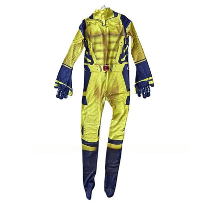 Kids Cosplay Superhero Costume Anime Halloween Party Zentai Suit Catsuit Wolverine Symbiote Wolf Boy Girls Bodysuit Jumpsuit