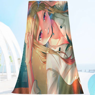 My Dress Up Darling Cartoon Beach Towel Cute Kawaii Room Decor Bath Girls Children Hand Towels For Bathroom Shower